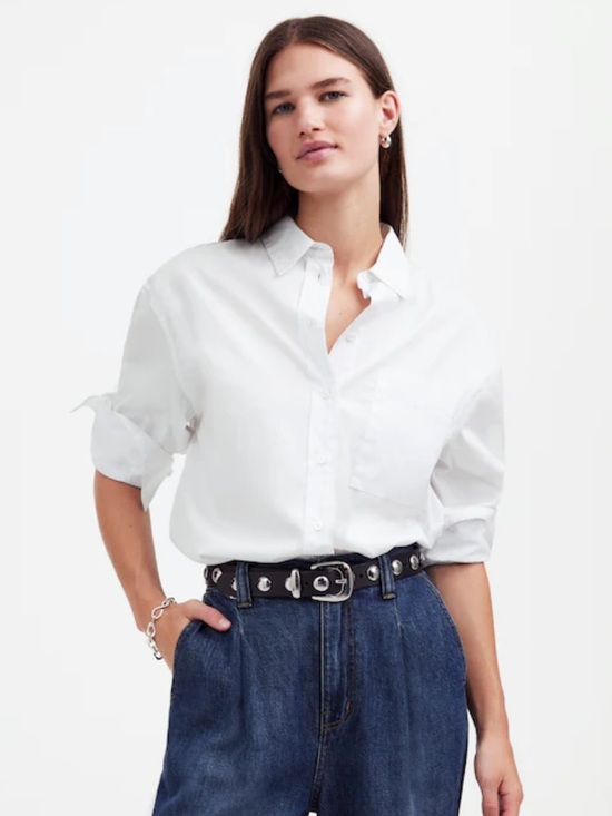 Madewell Tops - Madewell Relaxed Button-Up Shirt - White